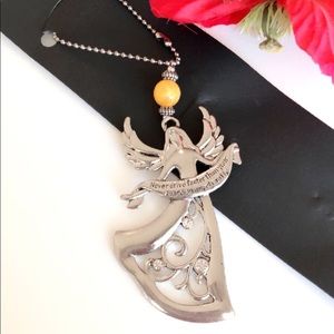 Stainless Steel Guardian Angel Car Charm